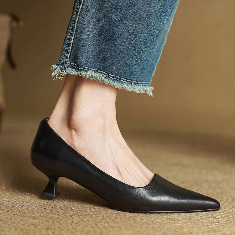 Camila - Zapatos de tacón bajo de mujer