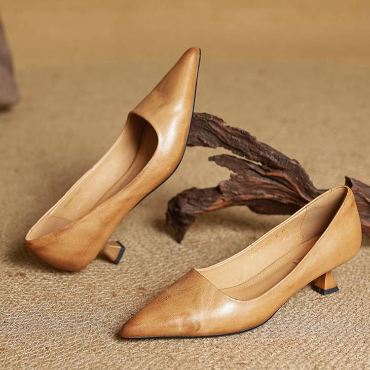 Camila - Zapatos de tacón bajo de mujer