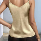 Diana - Blusa dorada de tirantes