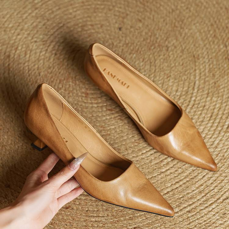 Camila - Zapatos de tacón bajo de mujer