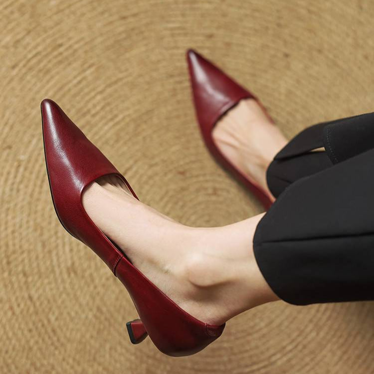 Camila - Zapatos de tacón bajo de mujer