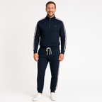 Mateo – Chándal deportivo con cremallera y rayas laterales para hombre