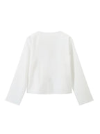Carmen | Elegante blusa larga con lazo