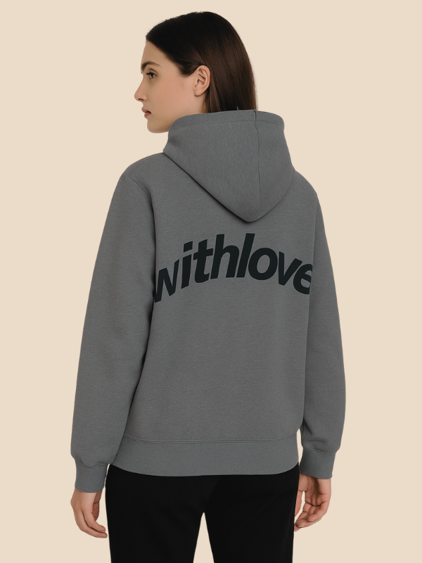 Daniela – Sudadera con capucha “With Love” para mujer