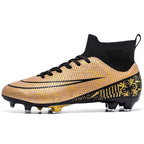 David - Botines de hombre con tobillera elástica y tacos para césped