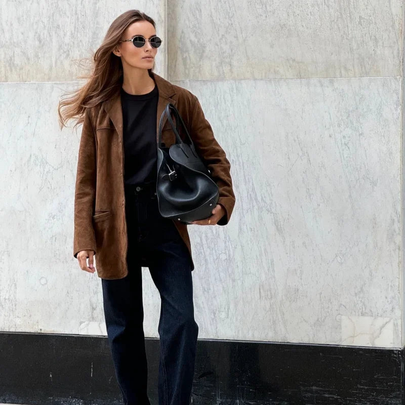 Camila - Chaqueta americana mujer ante casual