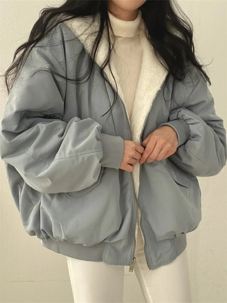 Laura - Chaqueta de mujer oversize con forro cálido