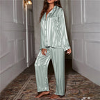 Adriana - Pijama satinado de dos piezas mujer
