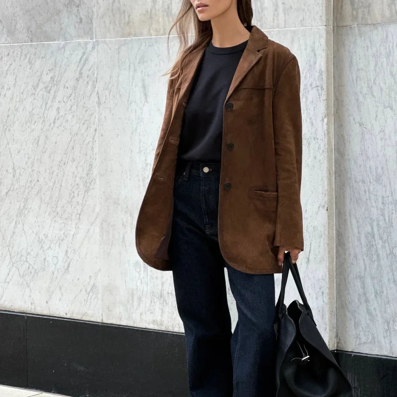 Camila - Chaqueta americana mujer ante casual