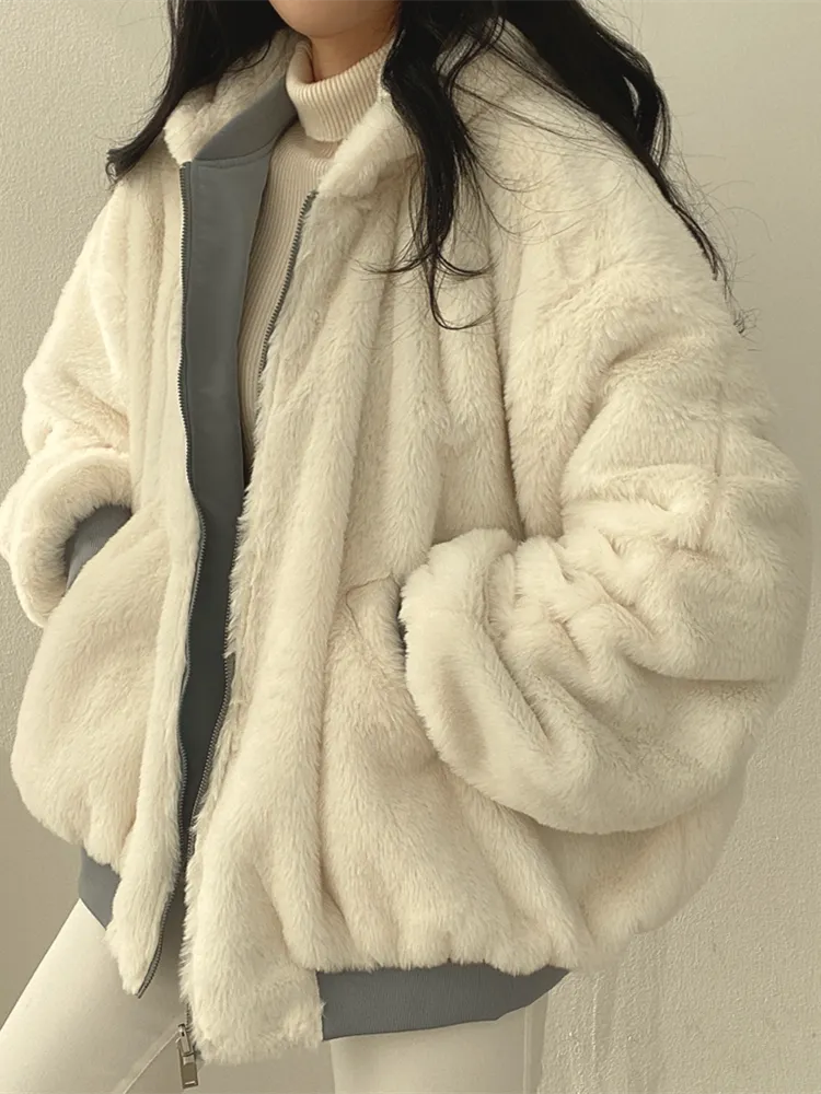 Laura - Chaqueta de mujer oversize con forro cálido