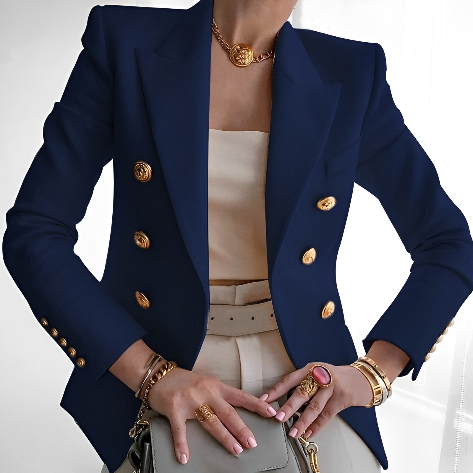 Camila - Blazer elegante entallado mujer