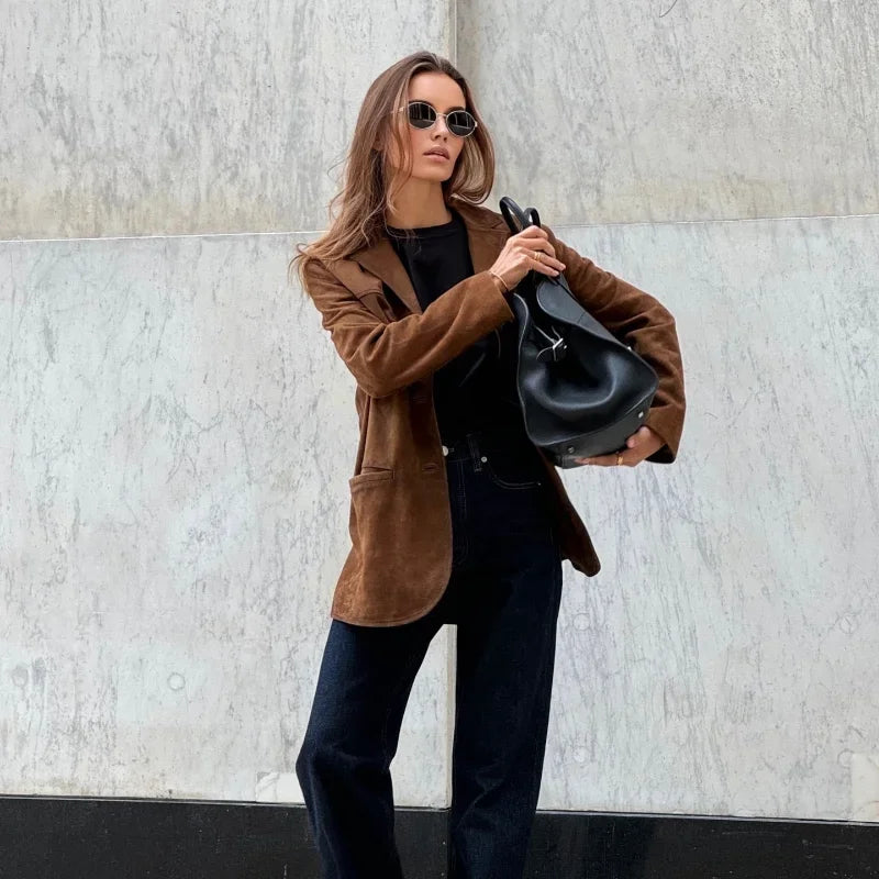Camila - Chaqueta americana mujer ante casual