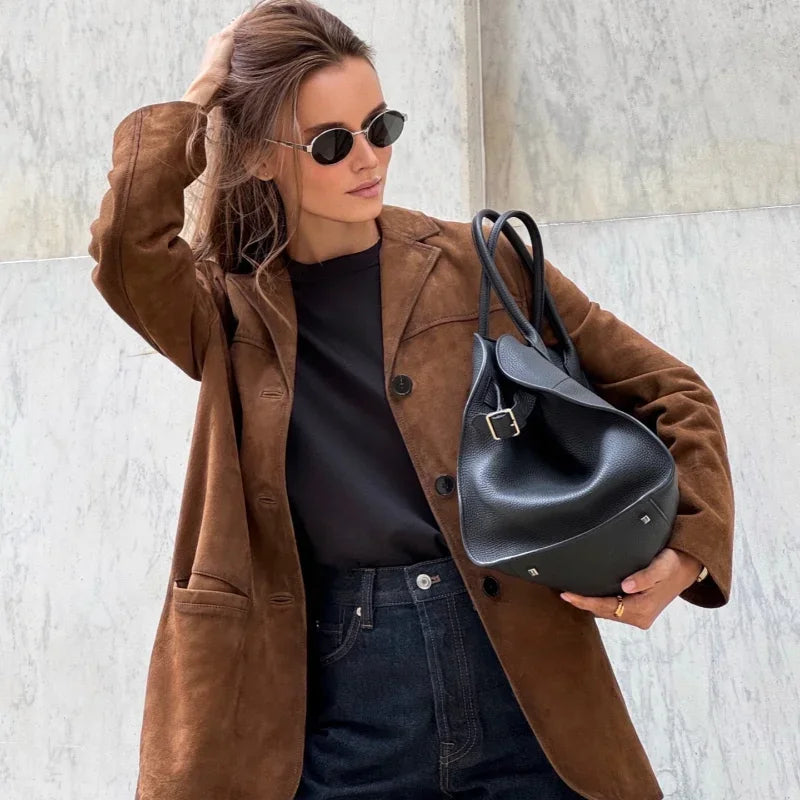 Camila - Chaqueta americana mujer ante casual
