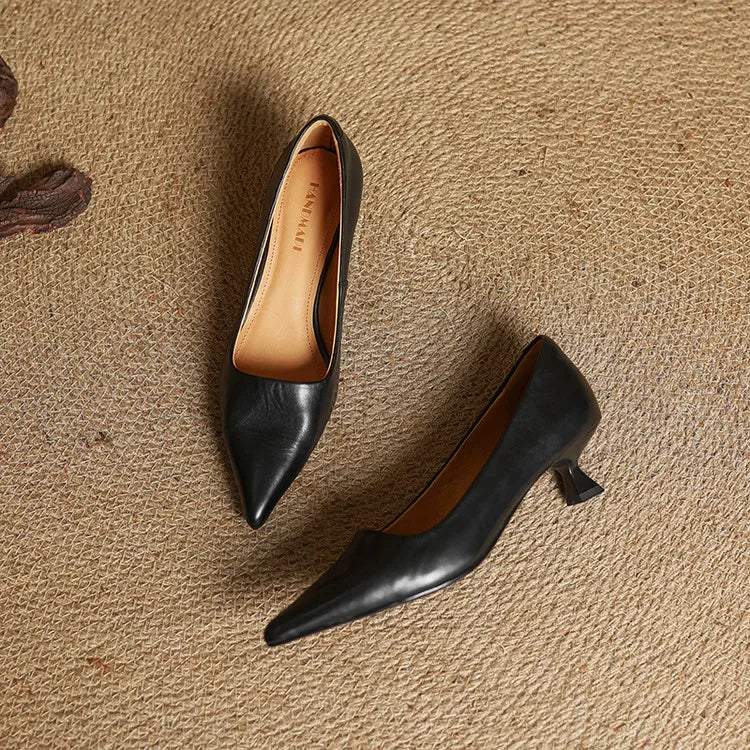 Camila - Zapatos de tacón bajo de mujer