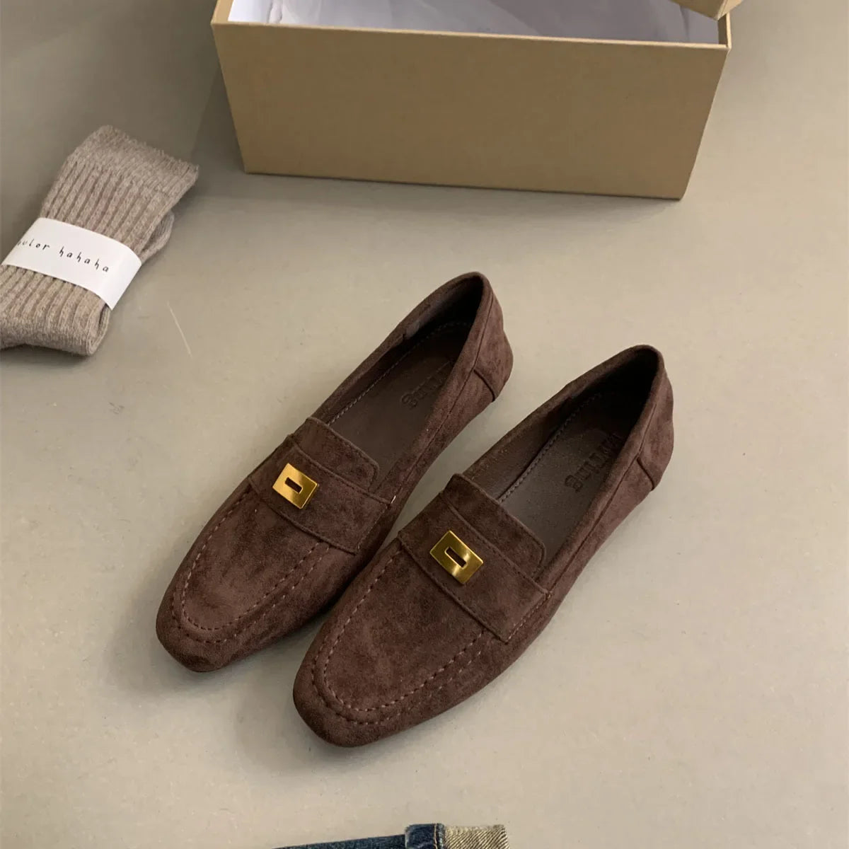 Ana | Mocasines de ante duraderos