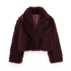 Viviana | Chaqueta de piel cálida con cuello en v para mujer