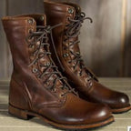 Camila – Botas de cuero para mujer con forro cálido