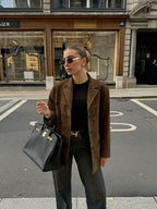 Lucía - Chaqueta Mujer De Pana Con Bolsillos Y Botones