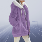Noelia - Chaqueta de peluche mujer con capucha
