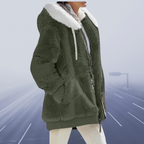 Noelia - Chaqueta de peluche mujer con capucha