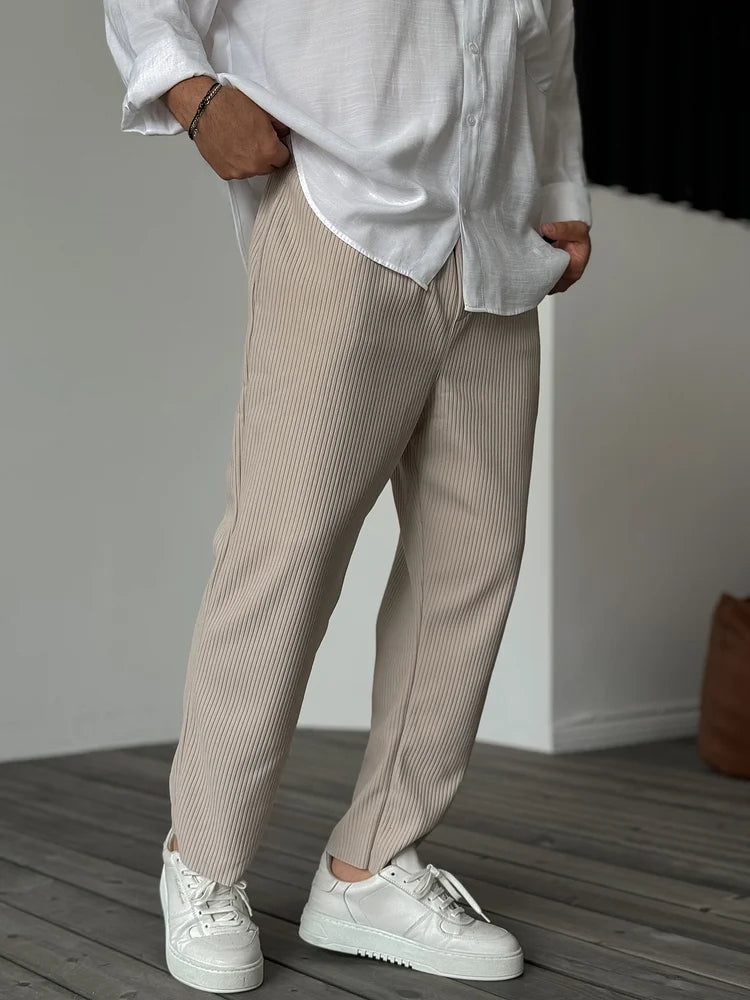 Tomasz – Pantalón plisado para hombre