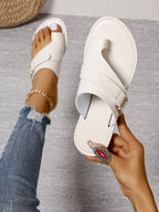 Noa - Sandalias planas marrones