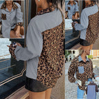 Isabella - Camisa de mujer a rayas con detalles animal print