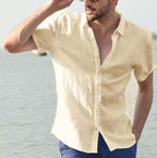 Luca - Camisa de lino de manga corta