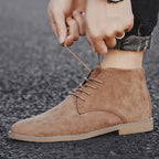 Óscar - Botines de hombre de serraje con cordones
