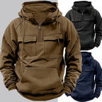 Diego - Sudadera con capucha y bolsillos frontales para hombre