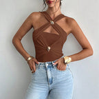 Ivette - Body cruzado con detalles dorados