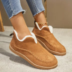 Laura - Zapatos casual mujer forrados con borreguito invierno