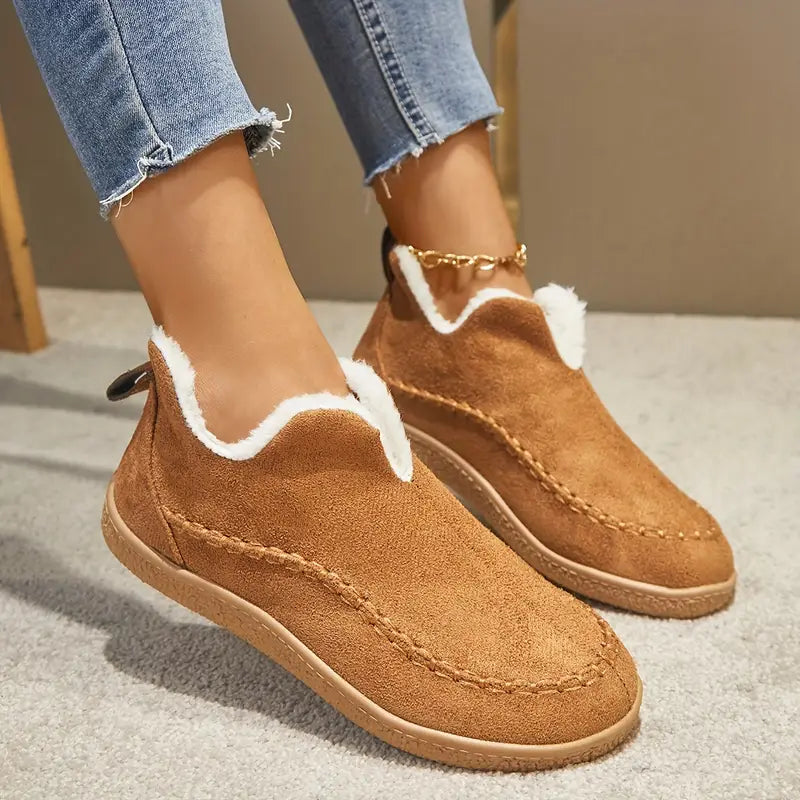 Laura - Zapatos casual mujer forrados con borreguito invierno