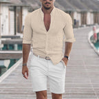 Lester - Camisa de lino de manga larga