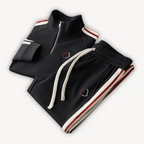 Mateo – Chándal deportivo con cremallera y rayas laterales para hombre