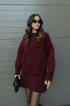Isabella – Conjunto de Punto con Jersey y Falda para Mujer
