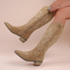 Lisondra - Botas altas vaqueras de ante