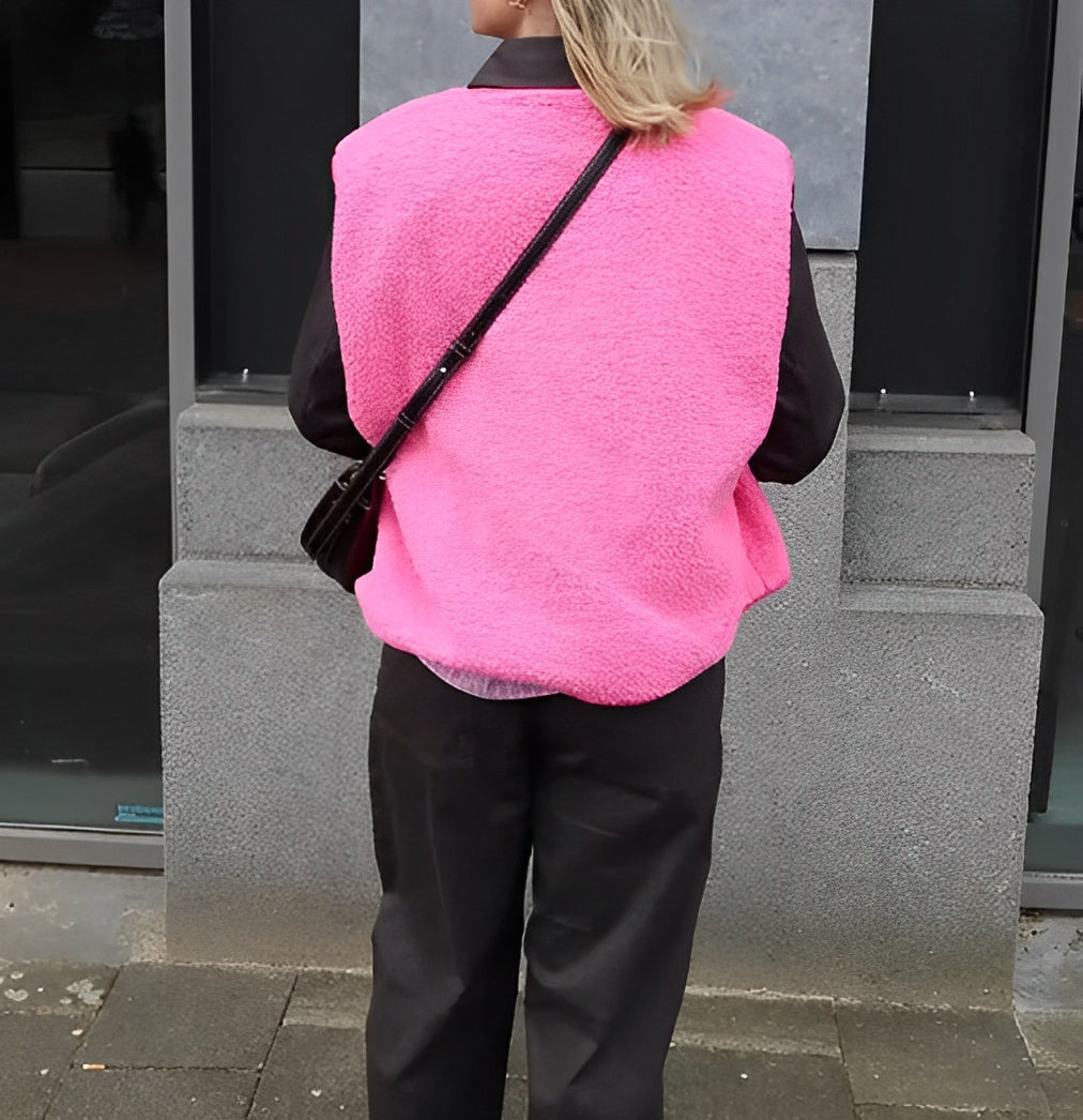 Ariadna – Chaleco Texturizado de Estilo Casual para Mujer