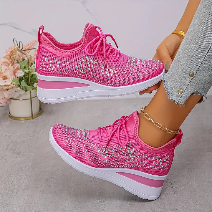 Clara - Zapatillas deportivas de mujer transpirables con plataforma