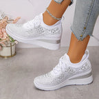 Clara - Zapatillas deportivas de mujer transpirables con plataforma