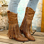 Yselda - Botas western flecos mujer