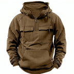 Diego - Sudadera con capucha y bolsillos frontales para hombre