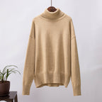 Carlota - Jersey de cuello alto oversize de lana
