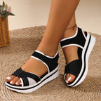 Jade - Sandalias deportivas de plataforma con velcro