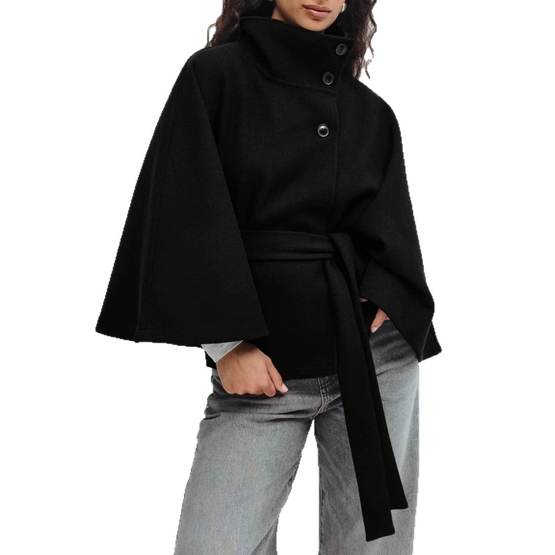 Valentina - Chaqueta de mujer con manga amplia y cinturón