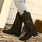 Yselda - Botas western flecos mujer