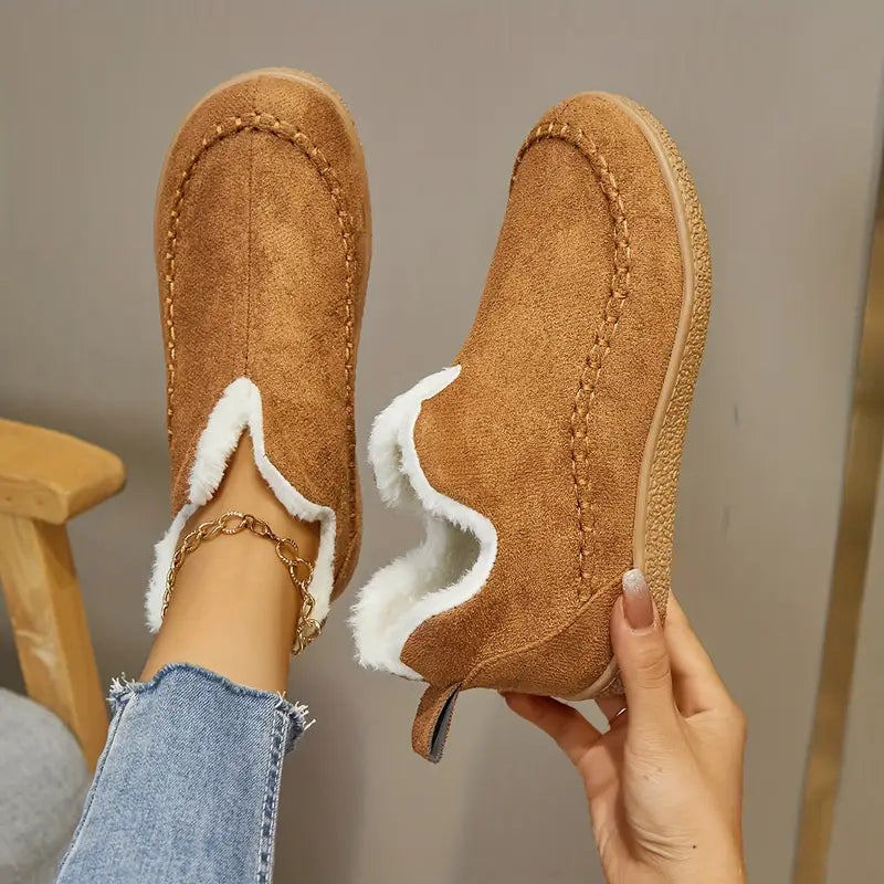 Laura - Zapatos casual mujer forrados con borreguito invierno