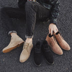 Óscar - Botines de hombre de serraje con cordones