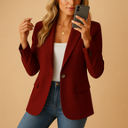 Sofía - Blazer mujer entallado con solapa clásica