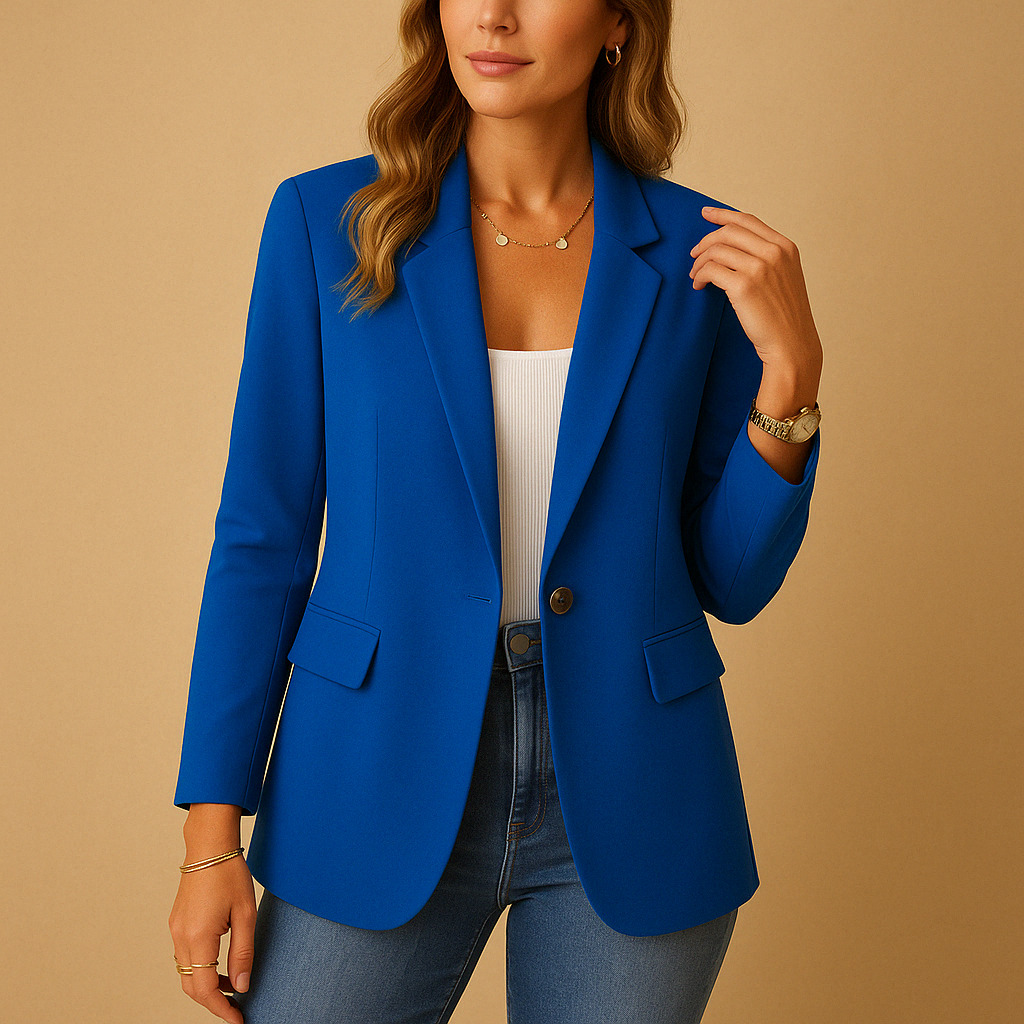 Sofía - Blazer mujer entallado con solapa clásica